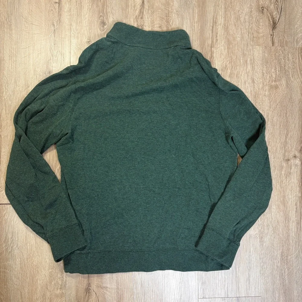 Polo Ralph Lauren Performance 1/4 Zip Green Mens Medium Pullover Fleece Sweater